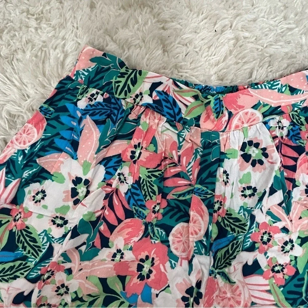 Love & Piece Collective Tropical Print Rayon Shorts NWOT